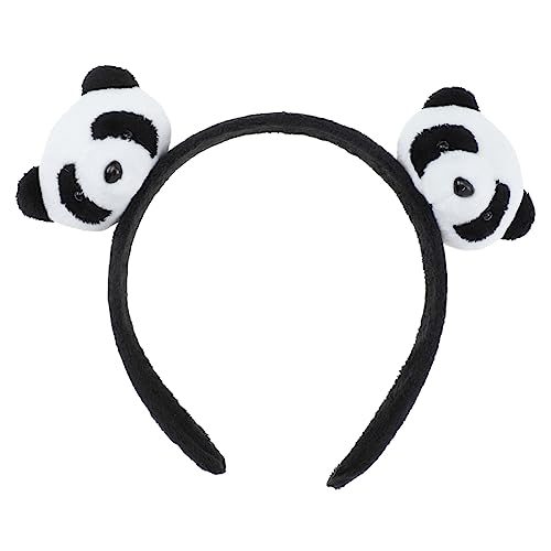 Abaodam Panda-haarnadel Flauschige Haargummis Zubehör Ohren Panda-stirnband Für Frauen Knirscht Bommel Haarband Ohrclips Haarspangen Aus Fell Plüsch-haarseil Kleidung Flanell Fräulein Tier von Abaodam