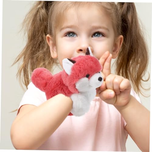 Abaodam Plüsch Fuchs Slap Armband Weiches Kuscheltier Handgelenkband Tiermuster Party Strapazierfähiges Bequemes Plüsch Armband für Festivals von Abaodam