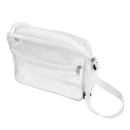 Abaodam Transparente Kosmetiktasche Mit Reißverschluss Kleine Durchsichtige Handtasche Aus Make-up-Reisetasche Als Aufbewahrungstasche Umhängetasche Und Freizeittasche Für Damen Leicht von Abaodam
