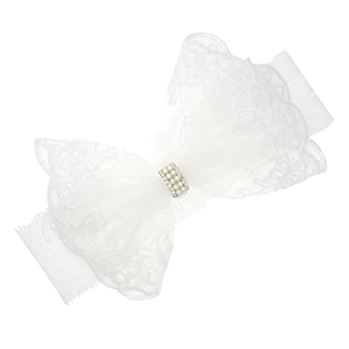 Abaodam Rhinestone Schleifen Haarband Für Neugeborene Verstellbares Haarschmuck Aus Spitze Weiche Kopfbedeckung Für Kleine Mädchen Für Besondere Anlässe Wie Geburtstag Und Shower von Abaodam