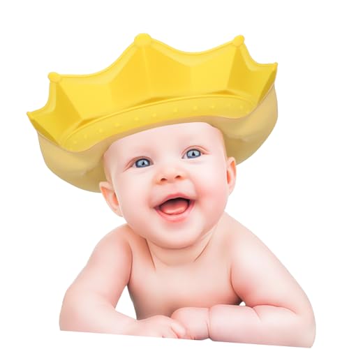 Abaodam Shower Cap für Kleinkinder Wasserdichte Haarwaschhaube mit Krone Verstellbar für Sicheres und Komfortables Baden für Junge Mädchen und Kleinkinder von Abaodam