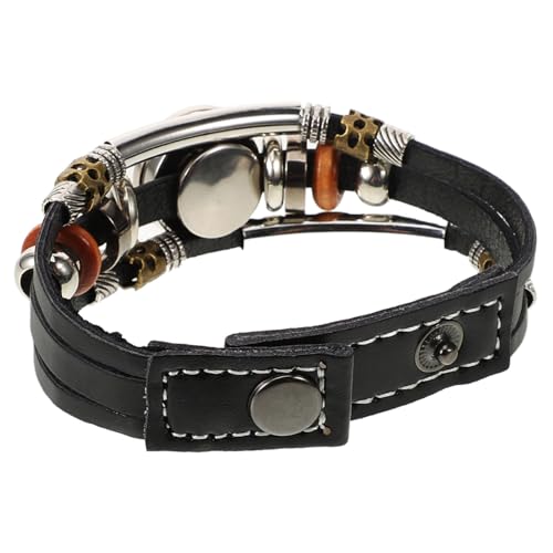 Abaodam Sportliches PU Armband für Männer Retro Fußballarmband Mehrlagiges Vintage Design Modisches für für Jede Gelegenheit Abaodam Sportliches PU Armband für Männer Retro Fußballarmband Mehrlagiges Vintage Design Modisches für für Jede Gelegenheit von Abaodam