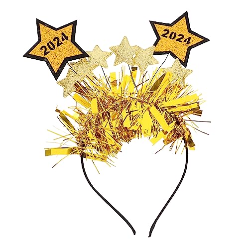 Abaodam Stern Haarreif Für Mädchen Festival Haarschmuck Für Neujahr Und Frühlingsfest Bequeme Und Leichte Kopfdekoration Mit Funkelnden Sternen von Abaodam