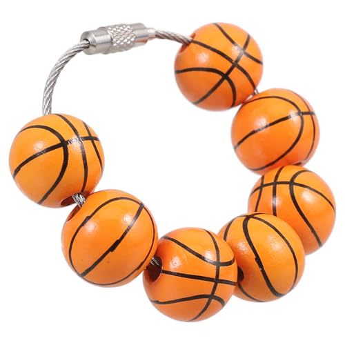 Abaodam Strandtaschen Anhänger mit Design Dekorativer Perlen Anhänger für Strandtaschen Vielseitiges Accessoire für Armbänder und Heimdekoration Kreativer Holzperlen Schmuck von Abaodam