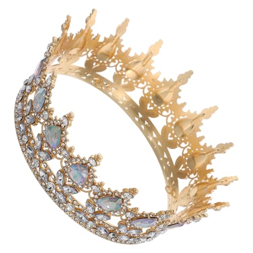 Abaodam Strass-Hochzeitskrone: Kristall-Prinzessinnen-Tiara Für Frauen Vintage-Königin-Kopfschmuck Mädchen Geburtstag Hochzeit Braut-Haarschmuck Festzugsparty von Abaodam