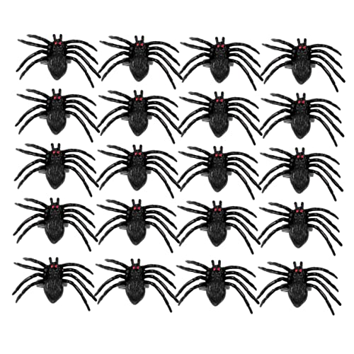 Abaodam Teiliges Halloween Spinnen Finger Ring Set aus Sicherem Kunststoff Kreative Party Deko für Horror Motto Partys und Gruppenspiele für Erwachsene von Abaodam