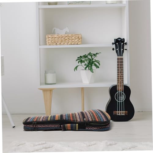 Abaodam Thickened Gepolsterte Konzert Ukulele Tasche Rucksack Outdoor Tragbar Mit Zusätzlichem Reißverschlussfach Für Zubehör Leicht Stilvoll Für Männer Und Frauen von Abaodam
