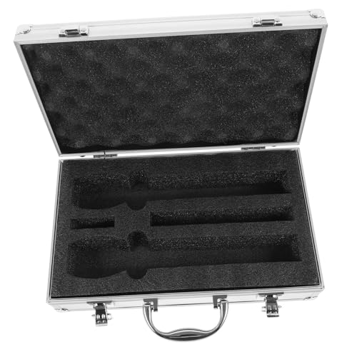Abaodam Tragbare Mikrofonhülle mit Griff, kabellose Mikrofon-Aufbewahrungsbox für den Außenbereich, langlebiger Organizer für Handmikrofone und Zubehör für Reisen und Leistung von Abaodam