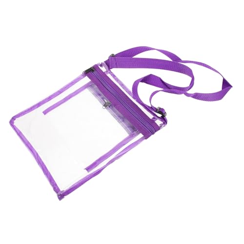 Abaodam 1stücke Transparentes Clutch-Portemonnaie Faltbare Durchsichtige Handtasche Für Events Im Stadion Oder Konzert Geeignet Für Outdoor-aktivitäten Mit Abnehmbarem Schultergurt von Abaodam