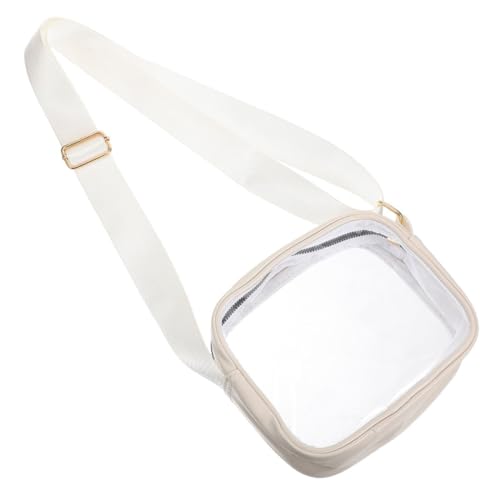 Abaodam Transparente Umhängetasche Damen Small Purse Verstellbar Praktisch Outdoor Sporttasche für Handy Lippenstift Karten Geldbörse von Abaodam