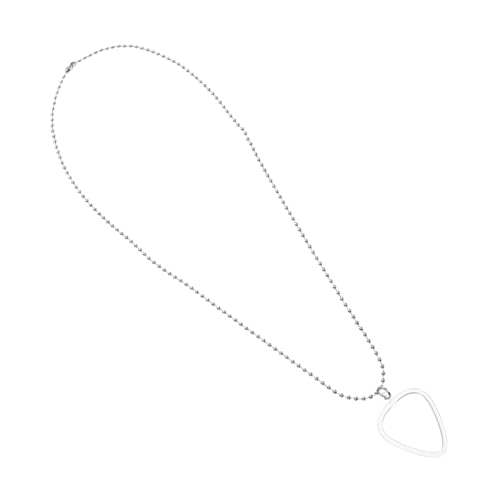 Abaodam Transparentes Herzförmiges Gitarren Pick Halter Schmuckanhänger mit Langer Kette Aufbewahrungsbox für Standard Plektren Praktisch und Stilvoll für Gitarristen und Musikliebhaber Abaodam Transparentes Herzförmiges Gitarren Pick Halter Schmuckanhänger mit Langer Kette Aufbewahrungsbox für Standard Plektren Praktisch und Stilvoll für Gitarristen und Musikliebhaber von Abaodam
