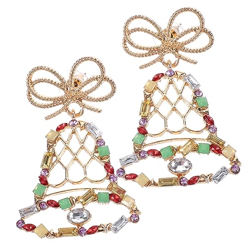 Abaodam Weihnachtliche Damen Ohrringe Glocken Anhänger Elegante Ohrstecker Festliche Ohrhänger für Party Alltag Charmanter Schmuck zu Weihnachten Abaodam Weihnachtliche Damen Ohrringe Glocken Anhänger Elegante Ohrstecker Festliche Ohrhänger für Party Alltag Charmanter Schmuck zu Weihnachten von Abaodam