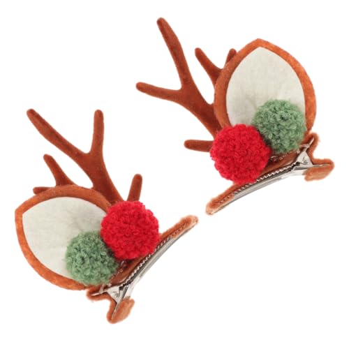 Abaodam Weihnachtliche Haarspangen Rentier Geweih Haarschmuck Süße Weihnachts Accessoires für Mädchen Sicherer Halt Leicht und Bequem Festliche Kopfschmuck Dekoration von Abaodam
