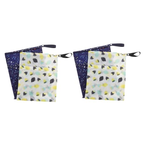 Abaodam 4stücke Teilige wasserdichte Tasche Mit Reißverschlusstaschen Waschbar Und Wiederverwendbar Für Stoffwindeln Strand Pool Kinderwagen Und Trockentasche von Abaodam