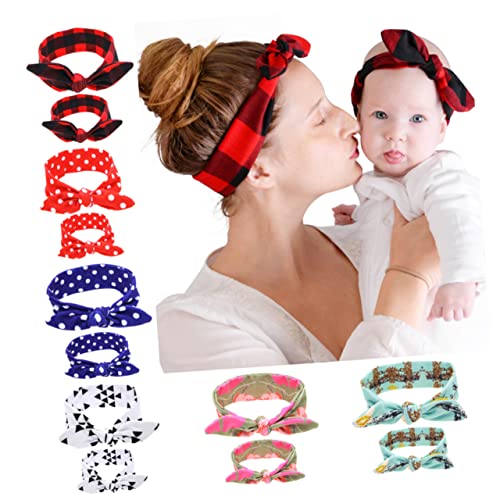 Abaodam kollegen geschenke baby haarschmuck baby kopftuch Stirnbänder für Kleinkinder Baby Stirnbänder Anzug für Kleinkinder Plaid Kopfbedeckung Stirnband zweiteiliger Anzug Kleine Schal von Abaodam