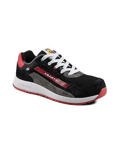 Abarth Herren A595 Constuction Shoe, 93-ZWART/Rood, 42 EU von Abarth