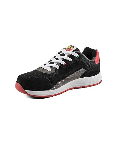 Abarth Herren A595 Constuction Shoe, 93-ZWART/Rood, 41 EU von Abarth