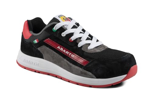 Abarth Herren A595 Constuction Shoe, 93-ZWART/Rood, 45 EU von Abarth