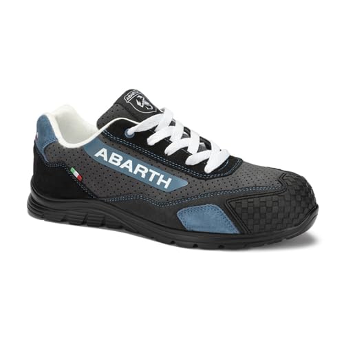 Abarth Safety Truck Grau - Blau Sicherheitsschuh S1-PL Wildleder mit Mikroperforationen, grau, 41 EU von Abarth