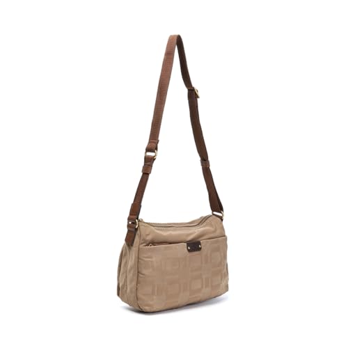 Abbacino Bandolera in recyceltem Nylonkamel Braun von Abbacino