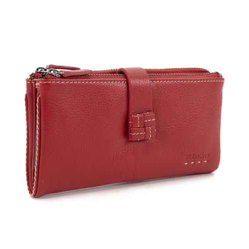 Abbacino Große Brieftasche in rotem Leder Rot von Abbacino