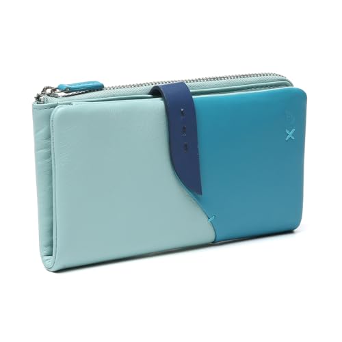 Abbacino Große Ledertasche in Blautönen. Blau von Abbacino