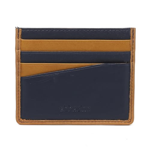 Abbacino Herrenlederkartenetui in Blau. Blau von Abbacino