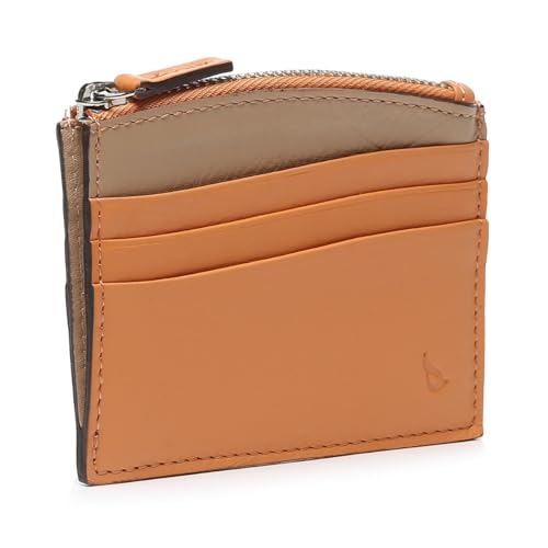 Abbacino Kartenetui aus orangefarbenem Leder. Orange von Abbacino