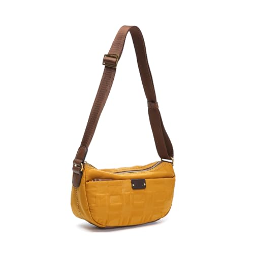 Abbacino Kleine Bandolera in recyceltem Bernstein Nylon Orange von Abbacino