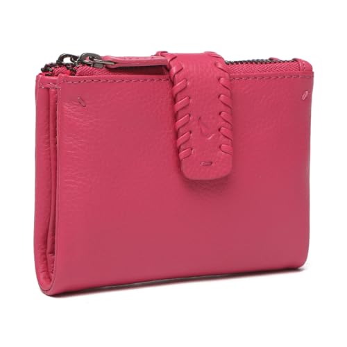 Abbacino Kleine Geldbörse aus Leder in Fuchsia, Miramar Fuchsia von Abbacino