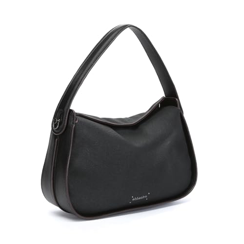 Abbacino Kleine Umhängetasche in schwarzen recycelten Materialien Schwarz von Abbacino