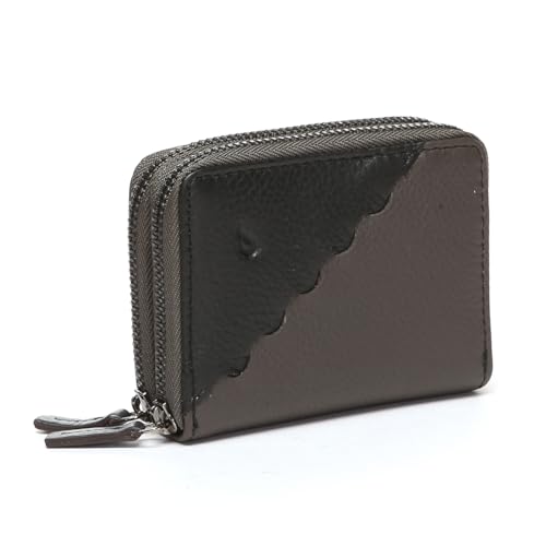Abbacino Kleine graue Bicolor Leder Brieftasche Grau von Abbacino