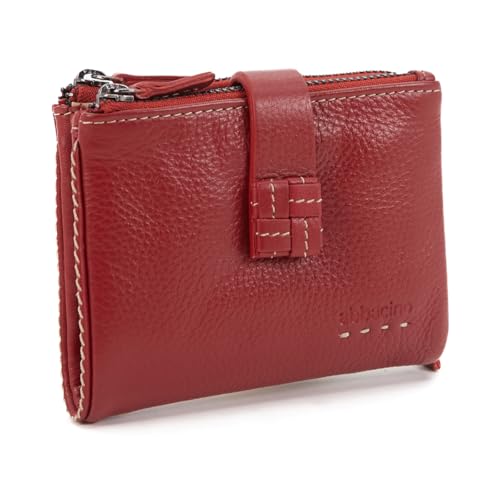 Abbacino Kleine rote Lederbrieftasche Rot von Abbacino
