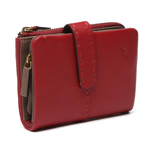 Abbacino Kleine rote Lederbrieftasche Rot von Abbacino