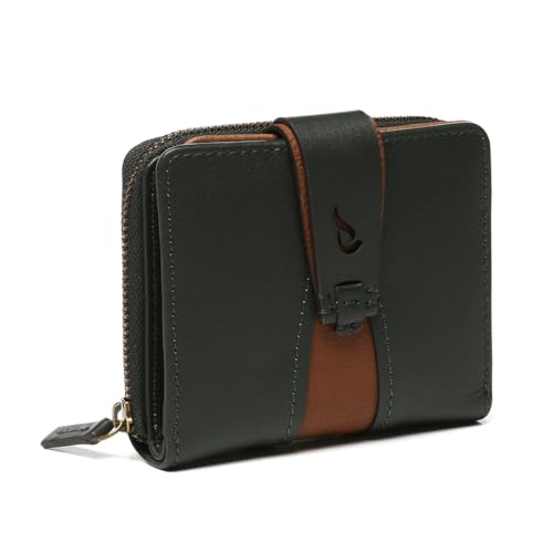 Abbacino Kleines Portfolio in grünem Leder Grün von Abbacino