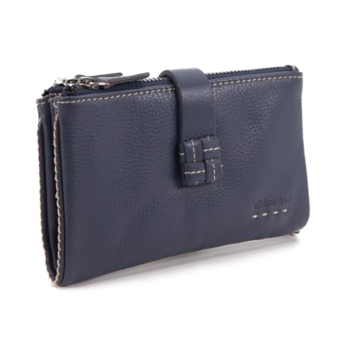 Abbacino Mittel Portfolio in blauem Leder Blau von Abbacino