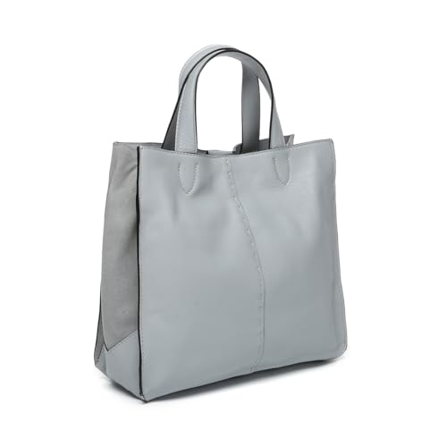 Abbacino Shopper-Tasche aus grauem Leder. Grau von Abbacino