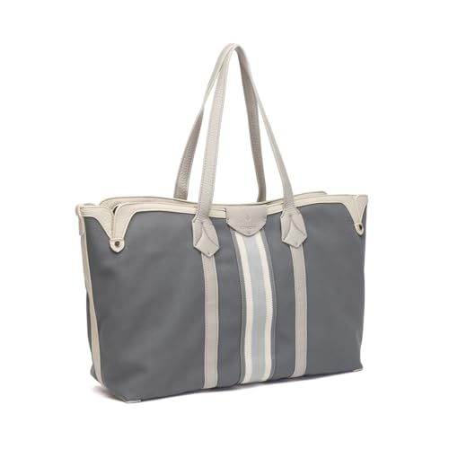 Abbacino Shopper-Tasche aus grauem Recyclingmaterial. Grau von Abbacino