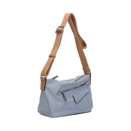 Abbacino Umhängetasche aus recyceltem blauen Material. Blau von Abbacino