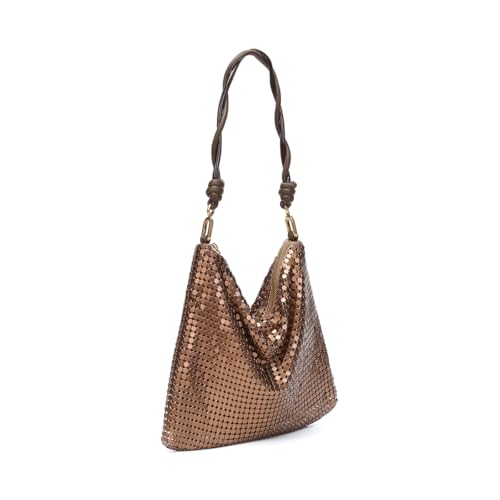Abbacino Umhängetasche in Bronze -Metallnetz Braun von Abbacino