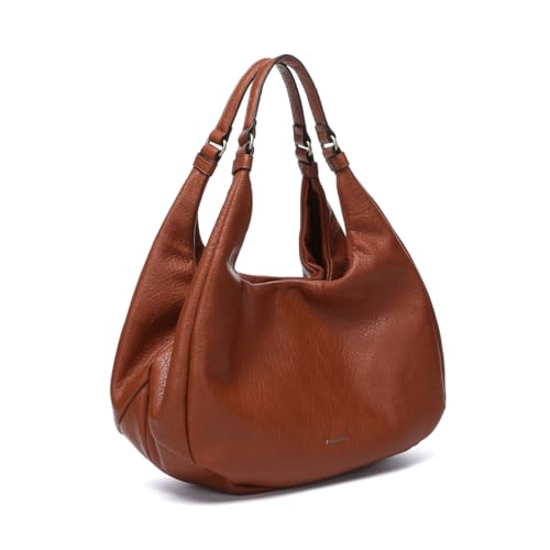 Abbacino Umhängetasche in Cognac -recycelten Materialien Braun von Abbacino