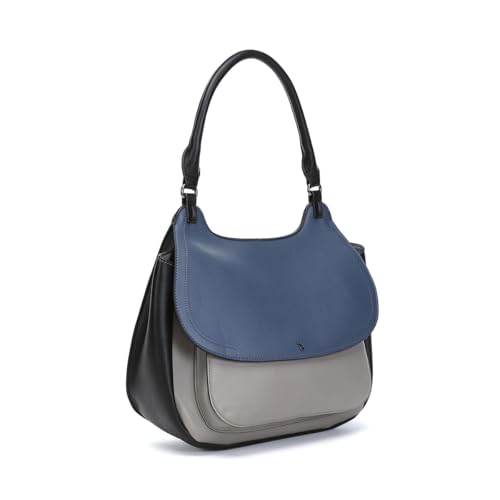 Abbacino Umhängetasche in blauen recycelten Materialien Blau von Abbacino