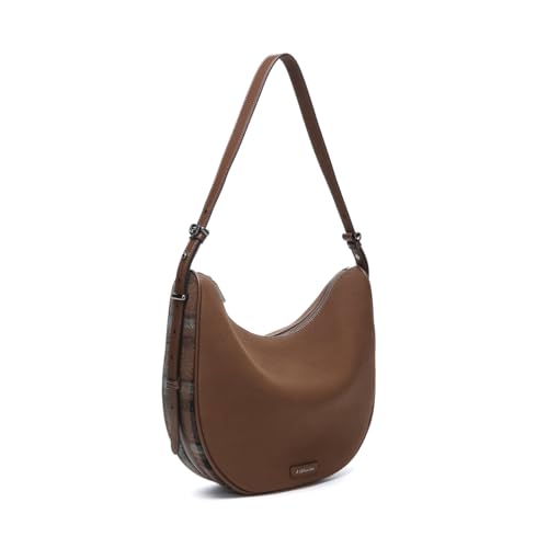 Abbacino Umhängetasche in braunen recycelten Materialien Braun von Abbacino