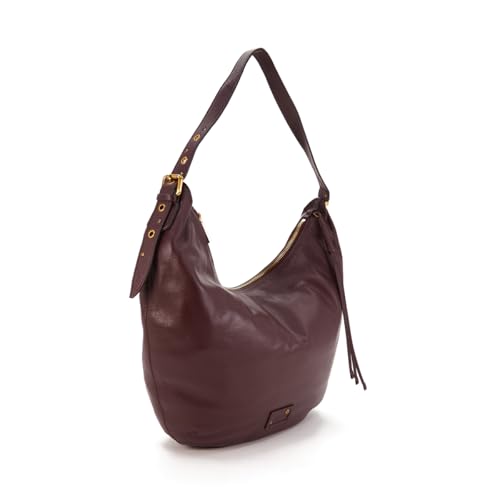 Abbacino Umhängetasche in burgunderfarbenem Leder Rot von Abbacino