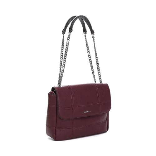 Abbacino Umhängetasche in burgunderrecycelten Materialien Rot von Abbacino