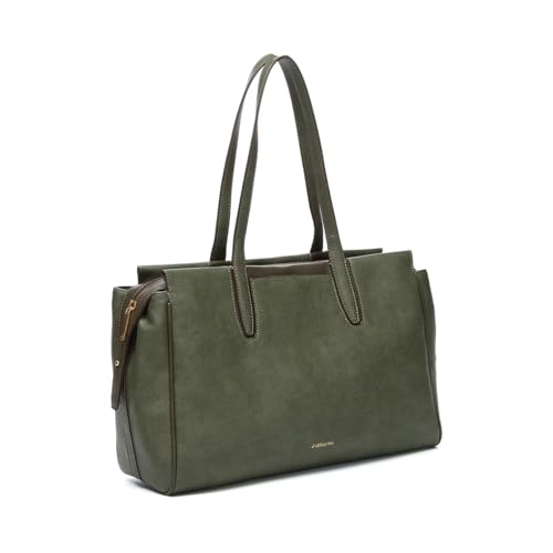 Abbacino Umhängetasche in grün recycelten Materialien Grün von Abbacino