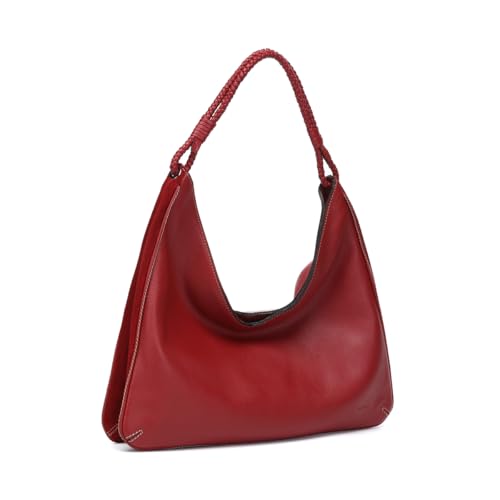 Abbacino Umhängetasche in rotem Leder Rot von Abbacino