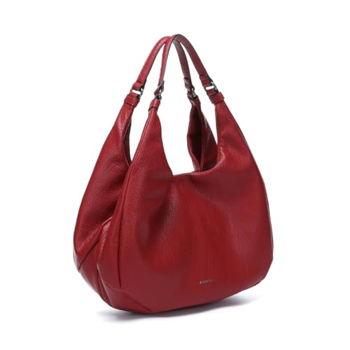 Abbacino Umhängetasche in roten recycelten Materialien Rot von Abbacino