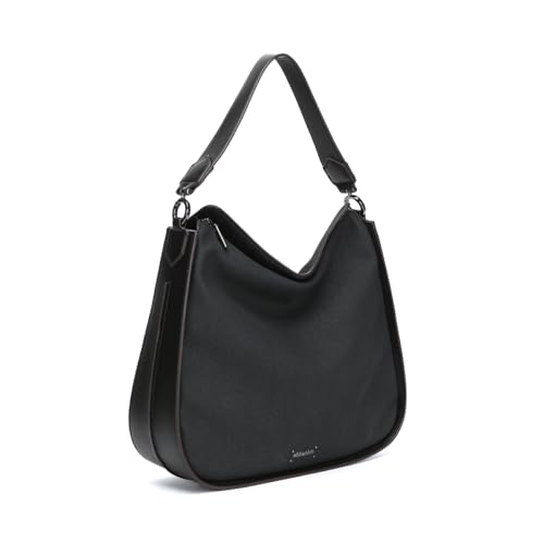 Abbacino Umhängetasche in schwarzen recycelten Materialien Schwarz von Abbacino