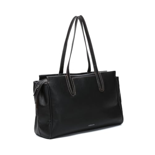 Abbacino Umhängetasche in schwarzen recycelten Materialien Schwarz von Abbacino